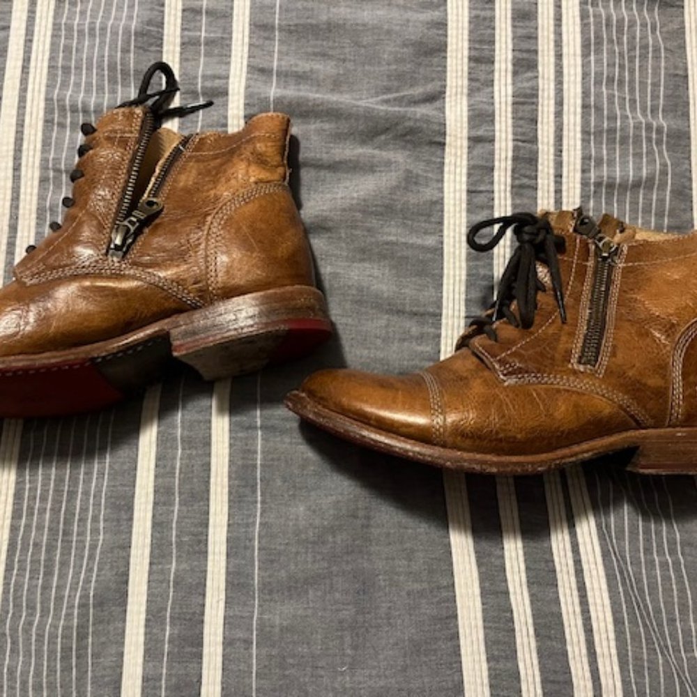 Bed Stu Bonnie Short Boots in Rustic Tan Size 6